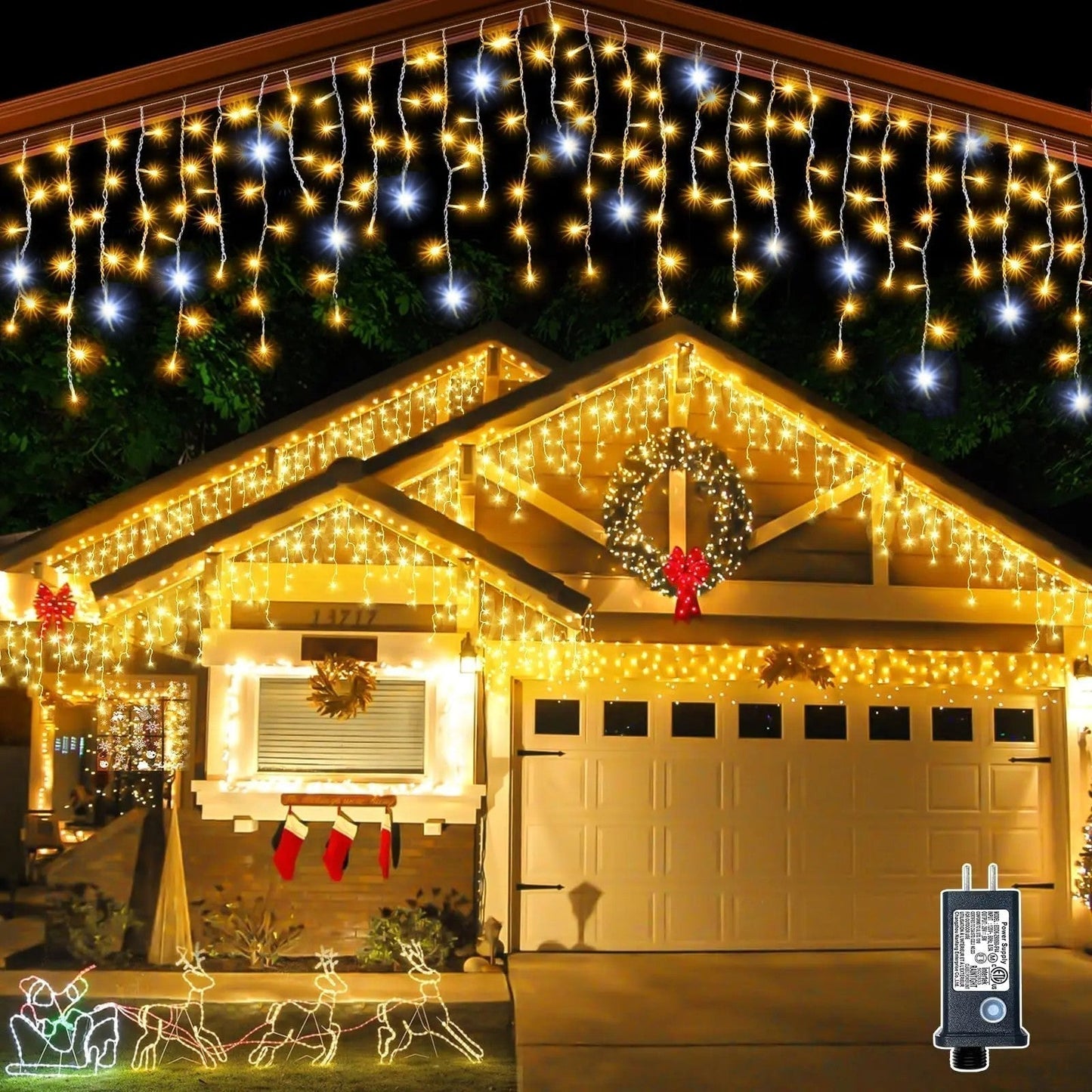 Bright White String Fairy Lights Outdoor 4m Decor
