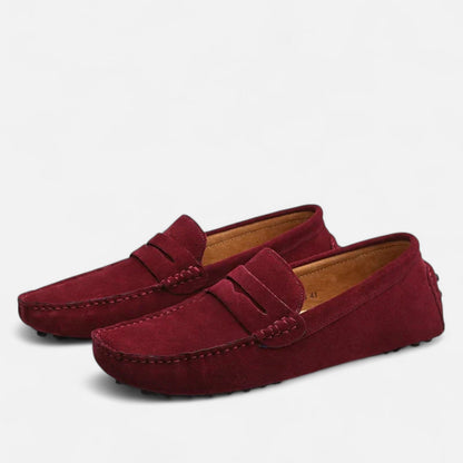Men’s Suede Penny Driving Loafers