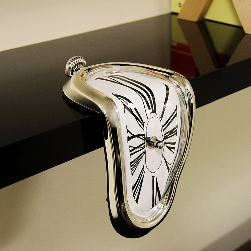 Unique Melted Wall Clock Decoration - BritishElegance