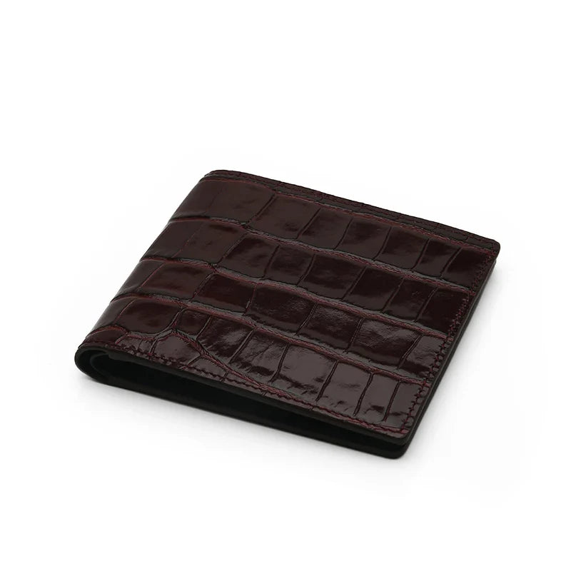 Personalized Monogrammed Alligator Leather Wallet