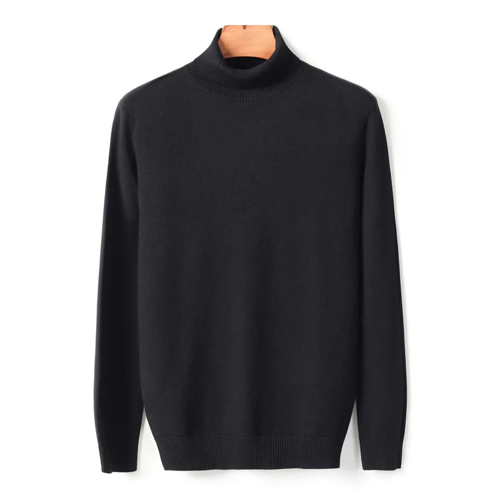 Ribbed Turtleneck Sweater Men