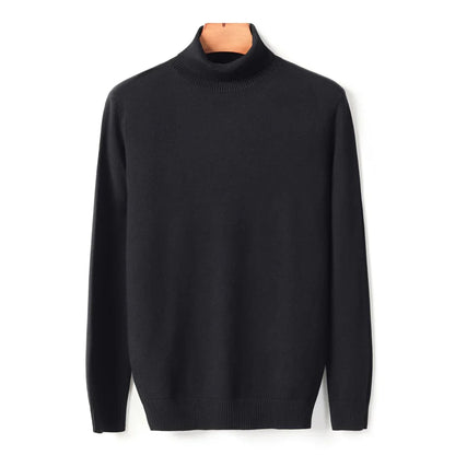 Ribbed Turtleneck Sweater Men