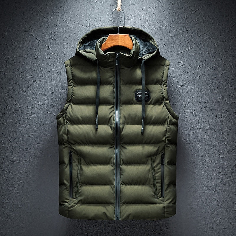 Men’s Recon Thermal Vest | Hooded Puffer Gilet – Warm & Water-Resistant