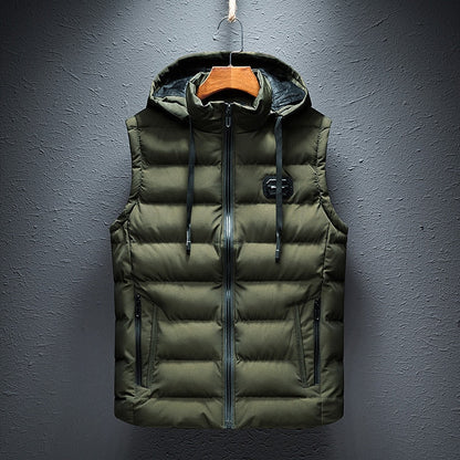 Men’s Recon Thermal Vest | Hooded Puffer Gilet – Warm & Water-Resistant