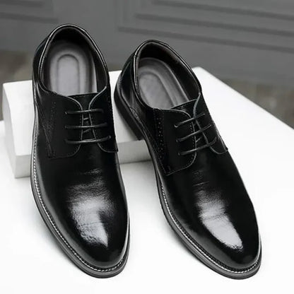 PU Leather Oxford Lace-Up Office Shoes Men
