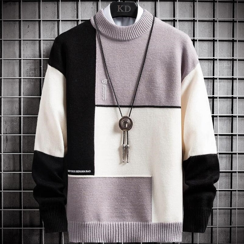 Junpyo Patchwork Knit Sweater