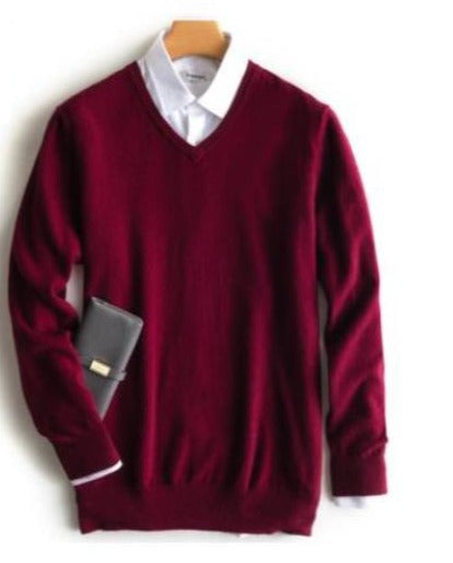 Luxurious Cashmere Crew Neck Classic Sweater