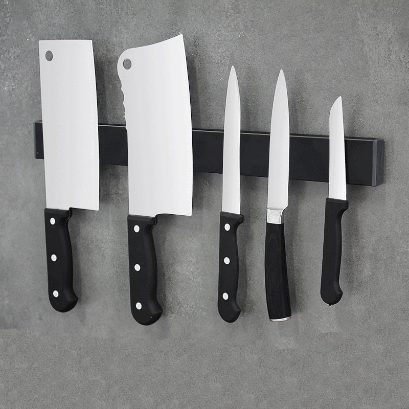 Strong Magnetic Knife Strip Stainless Steel Wall Holder - BritishElegance