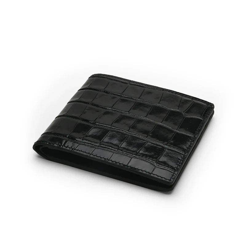 Personalized Monogrammed Alligator Leather Wallet