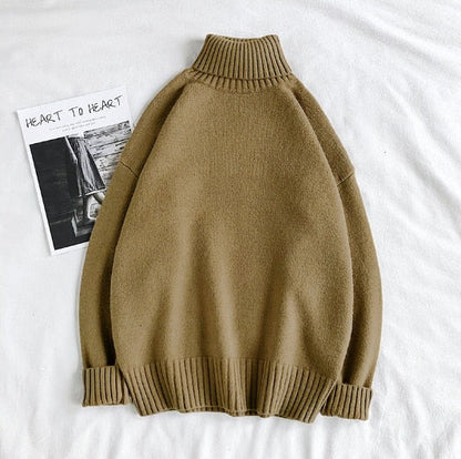 Knitted Winter Turtleneck Jumper Men