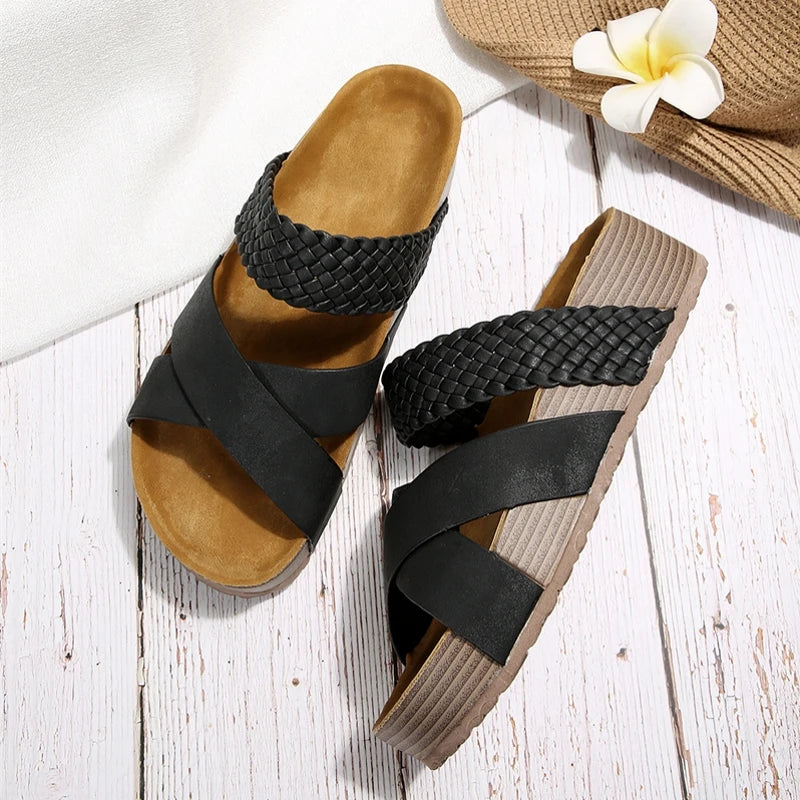 Comfortable Women's Flat Sandal Slippers Outdoor Shoes