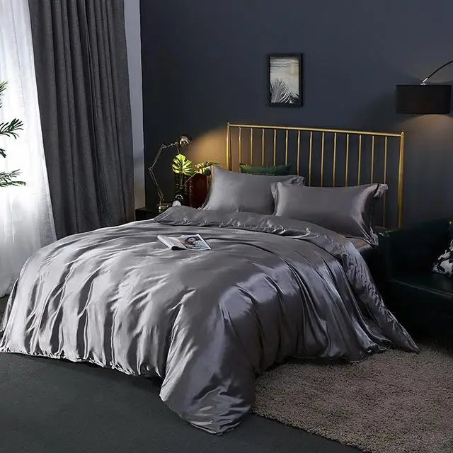 Soft 4-Piece Bed Set Sheets Duvet Cover Pillowcases