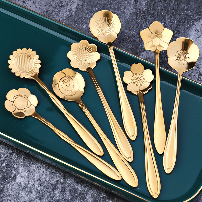 Premium 8-Piece Stainless Steel Tea Spoon Set - BritishElegance
