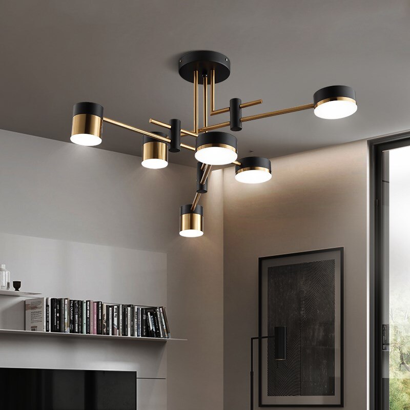 Luxury Gold And Black Crystal Chandelier - BritishElegance