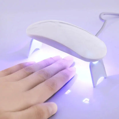 Gel nail sticker set with UV lamp