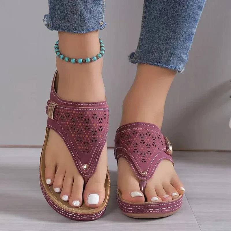 Comfortable Women's Summer Wedge Flip Flops