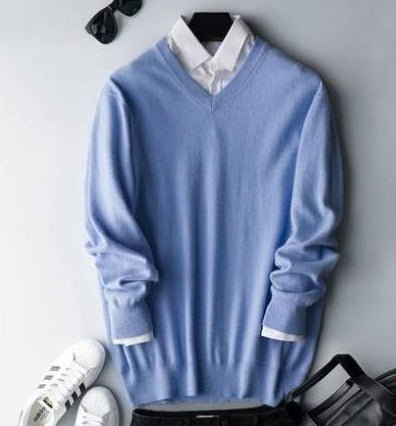 Luxurious Cashmere Crew Neck Classic Sweater