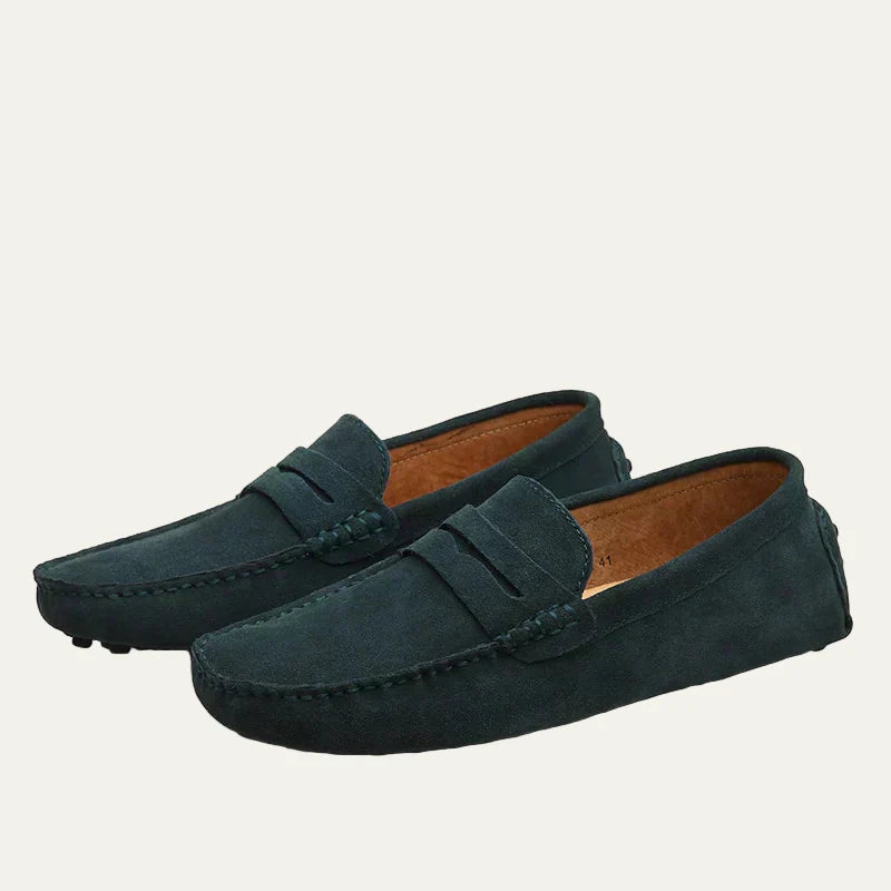 Men’s Suede Texture Slip On Driving Moccasins