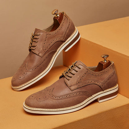 Zaviar Genuine Leather Shoes