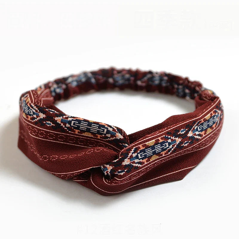 Bohemian Chic Headband – Soft Elastic Hair Tie