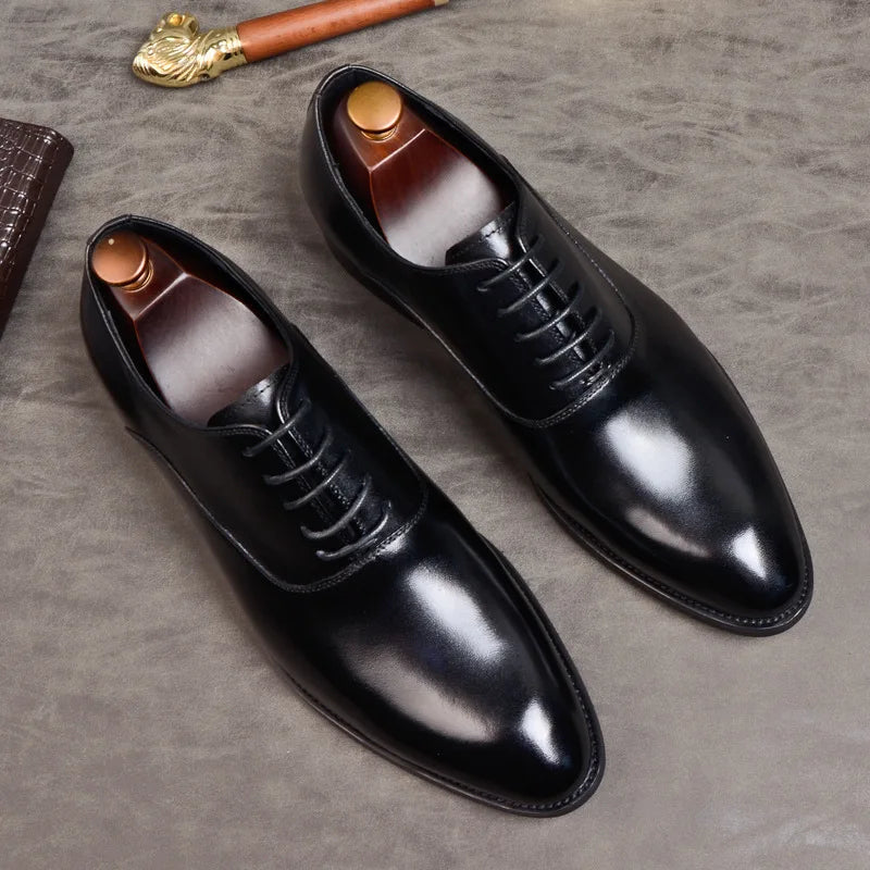 Classic Mens Genuine Leather Dress Shoes