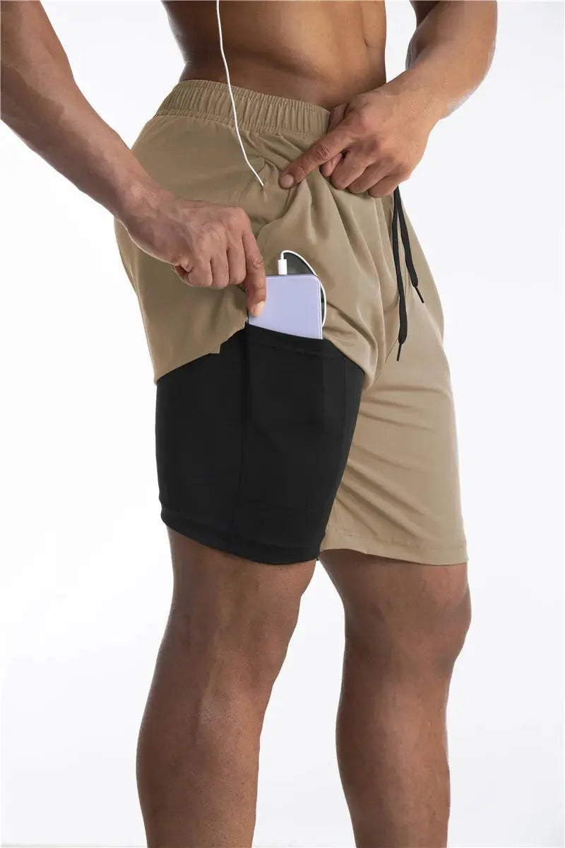 Running Shorts with Liner & Phone Pocket – Comfort & Functionality
