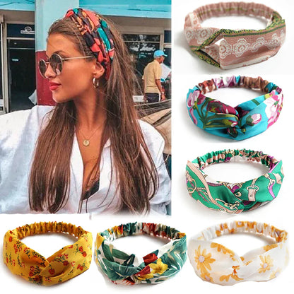Bohemian Chic Headband – Soft Elastic Hair Tie - BritishElegance