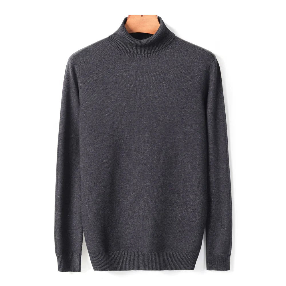 Ribbed Turtleneck Sweater Men