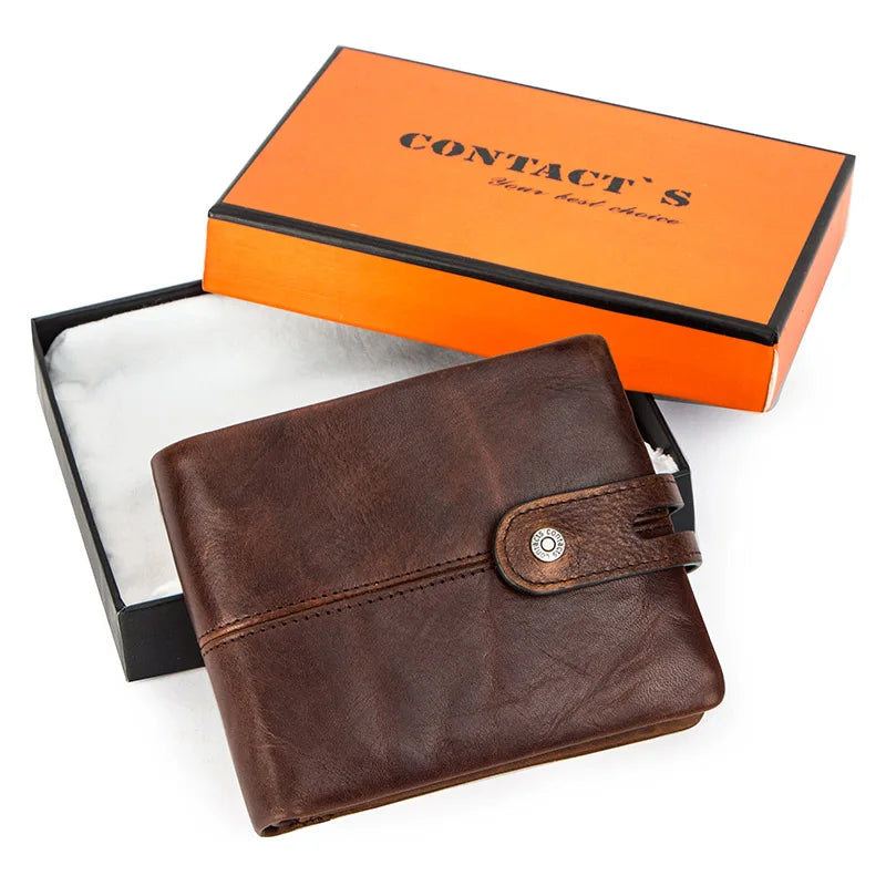 Vintage Brown Leather Men's Wallet