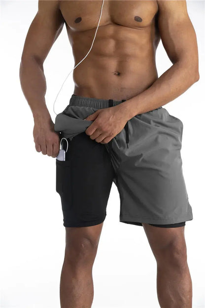 Running Shorts with Liner & Phone Pocket – Comfort & Functionality