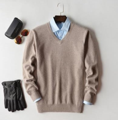 Luxurious Cashmere Crew Neck Classic Sweater