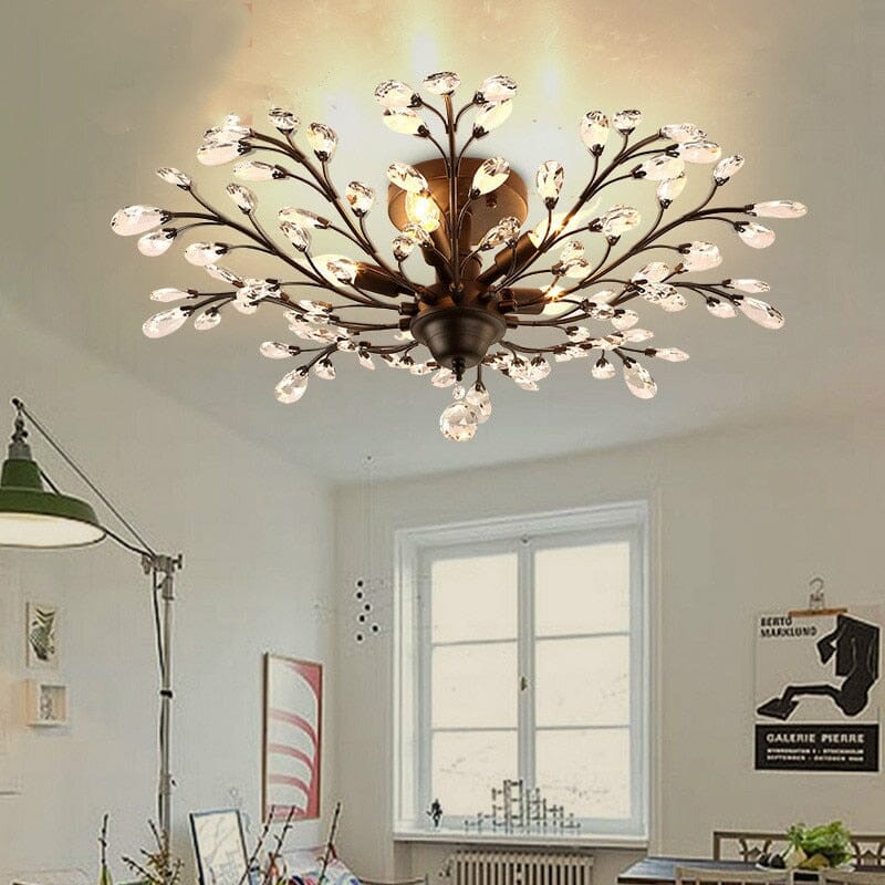 Floral Hanging Light Fixture