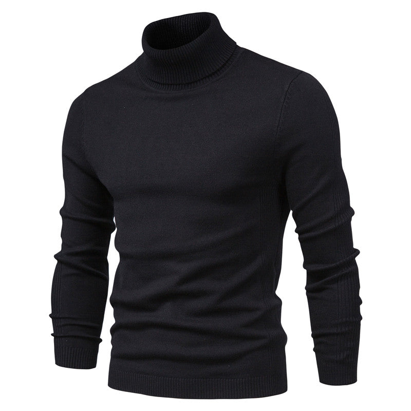Cevori Ribbed Cuffs Turtleneck Jumper