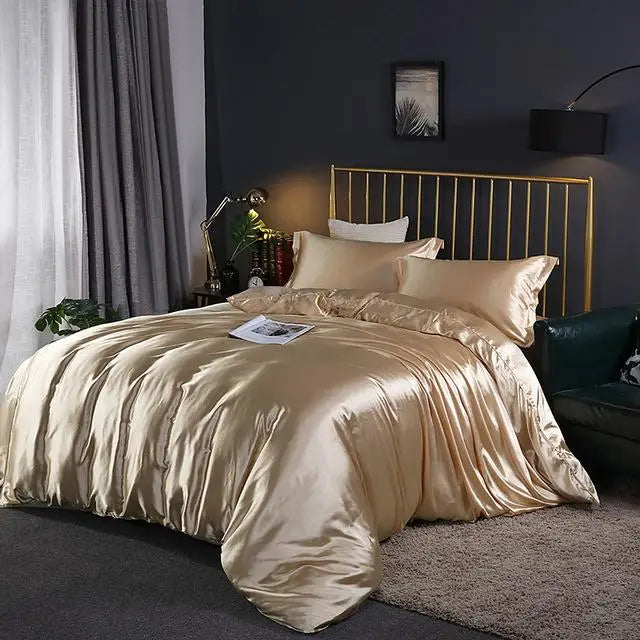 Soft 4-Piece Bed Set Sheets Duvet Cover Pillowcases