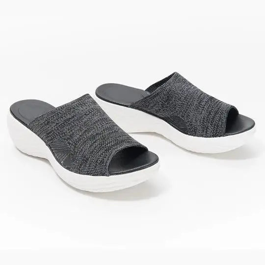 Supportive Wide Fit Flat Sandals for Women