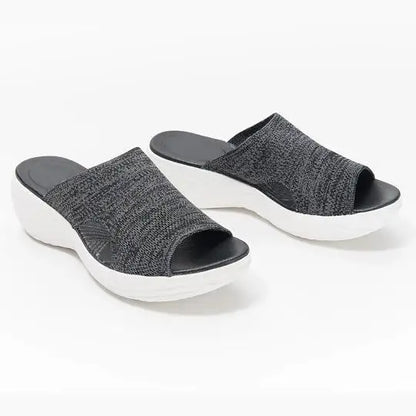Supportive Wide Fit Flat Sandals for Women