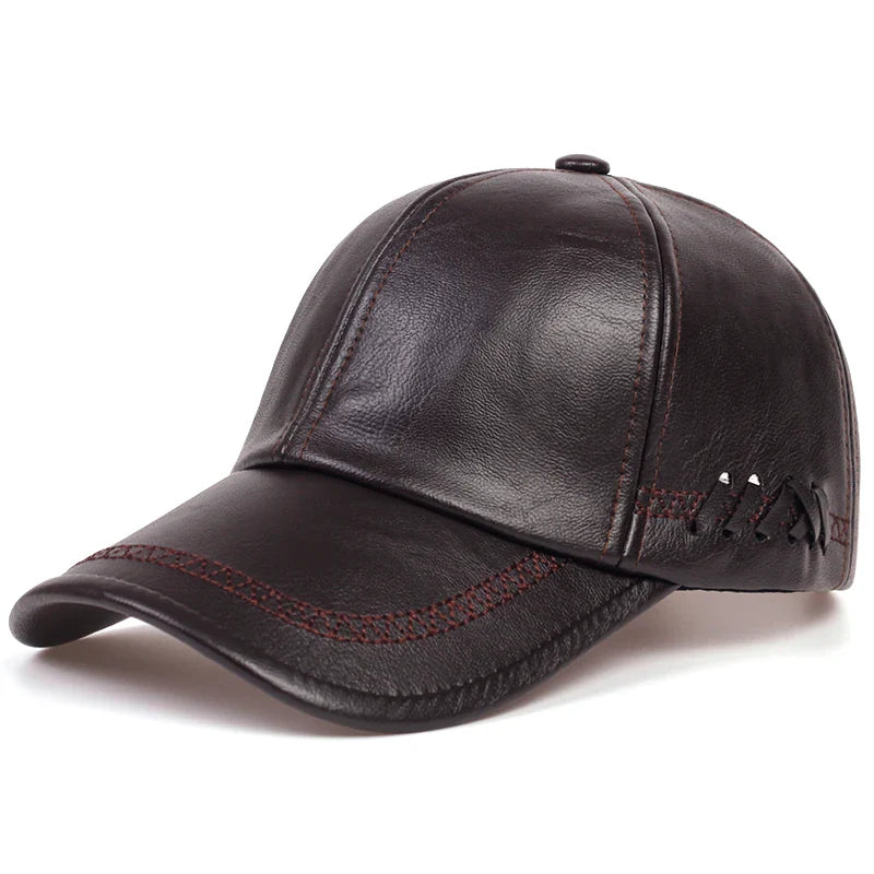 Authentic Premium Leather Baseball Cap