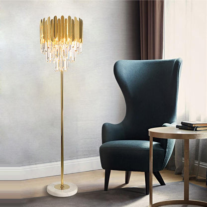Elegant Glass Floor and Table Lamp