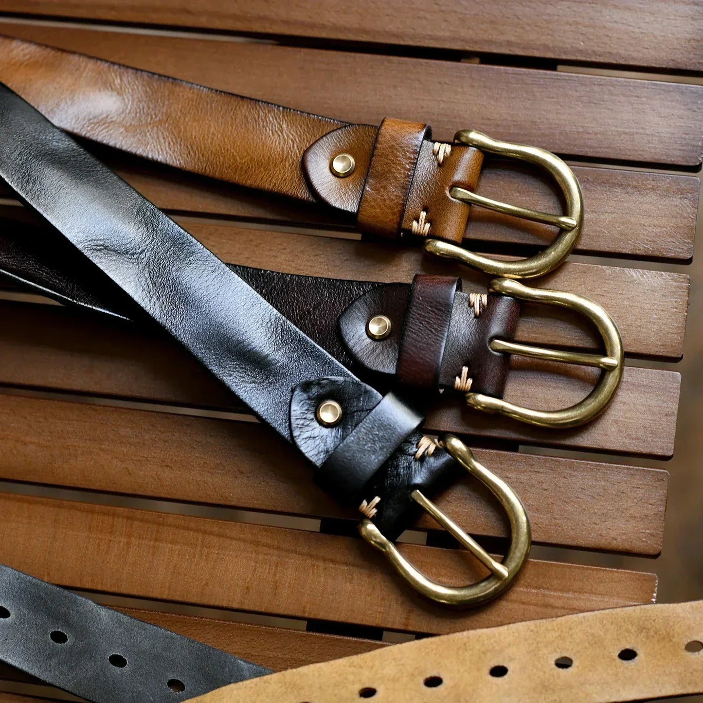 Genuine Leather Mens Belt - BritishElegance