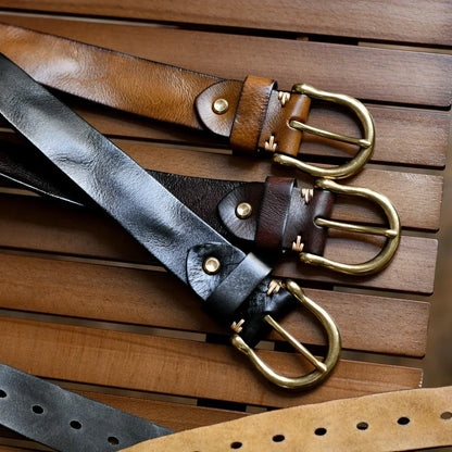 Genuine Leather Mens Belt - BritishElegance