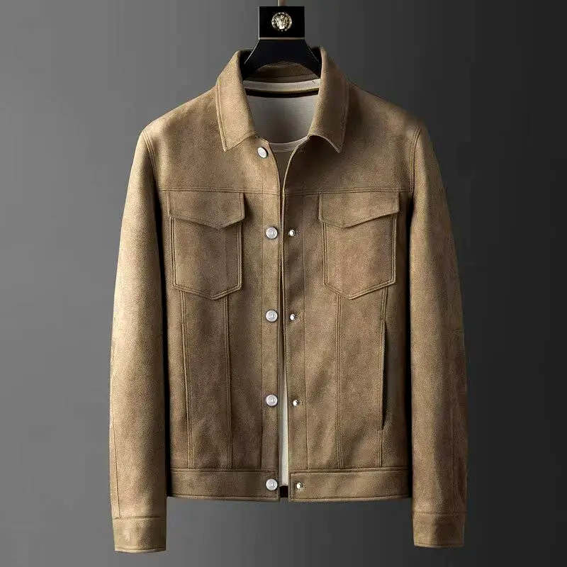 Luxury Leather Mens Coat - BritishElegance