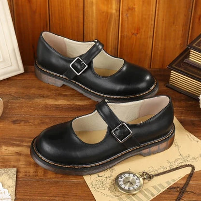 Retro Style JK School Girl Platform Shoes Women