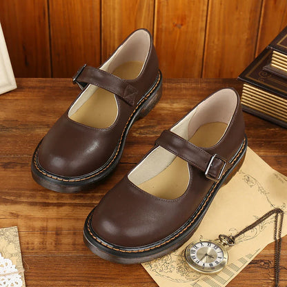 Retro Style JK School Girl Platform Shoes Women - BritishElegance