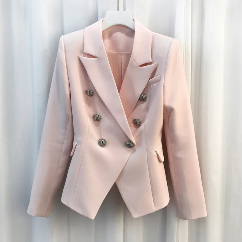 Classic Navy Business Jacket for Women - BritishElegance