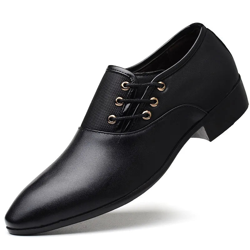 Comfortable Mens Leather Dress Shoes - BritishElegance