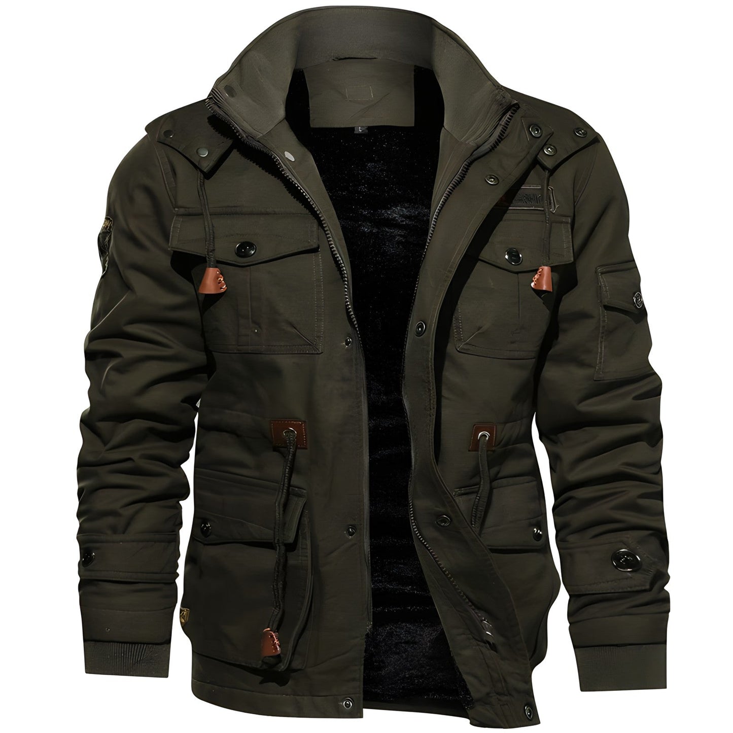 Men’s Faux Fur Lined Winter Field Parka
