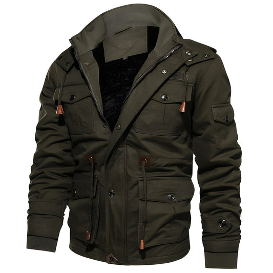 Men’s Tactical Outdoor Jacket – Multi-Pocket and Warm for Everyday Use