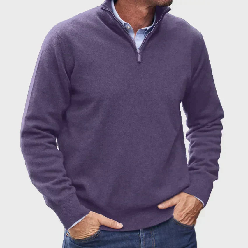 Men’s Smooth Knit Quarter Zip Pullover
