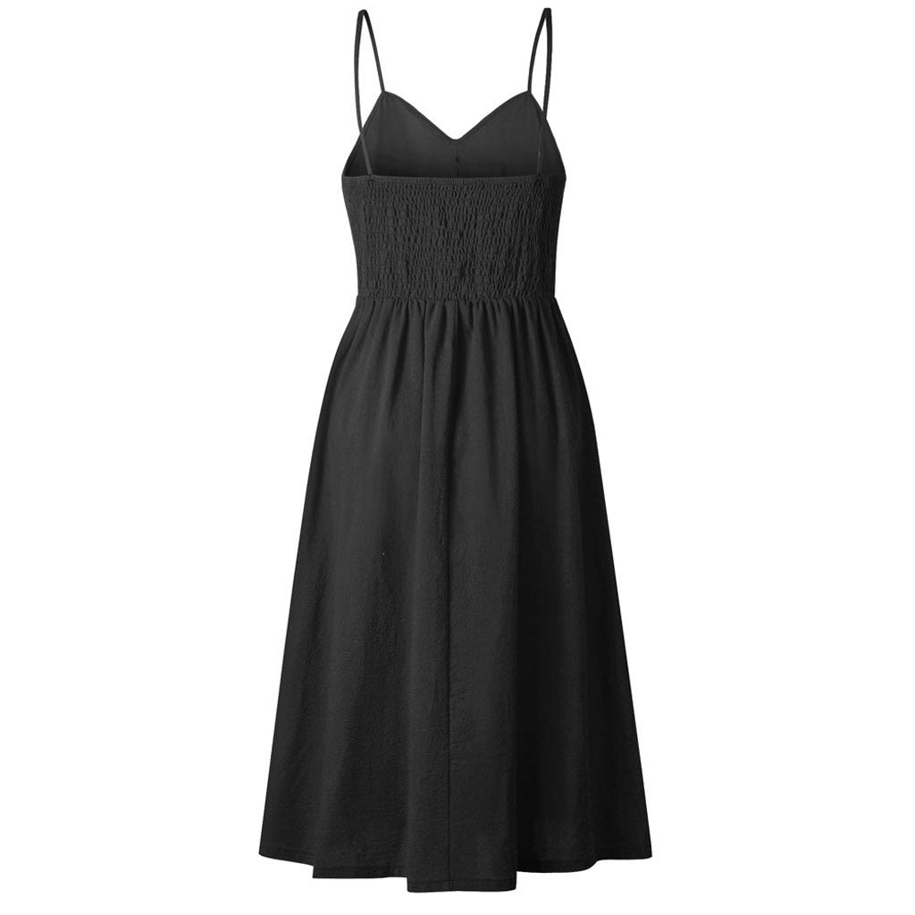 Chic Ladies Floral Midi Summer Dress