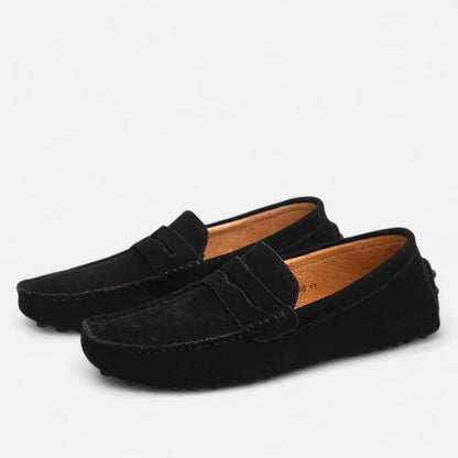 Men’s Suede Penny Driving Loafers